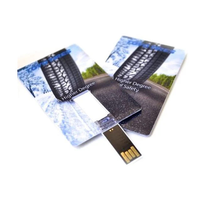 USB 2.0 interface business gift customized logo printing 16GB bank debit card usb flash memory drive - ANKUX.COM