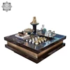 luxury living room furniture large square marble top coffee table custom coffee table with storage drawer