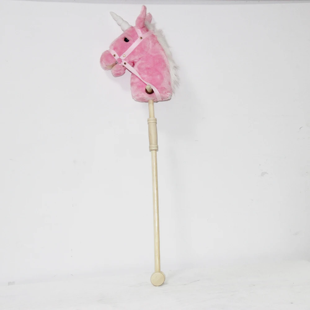 Customized Plush Hobby Horse Stick Toy With Sound And Wheels Buy