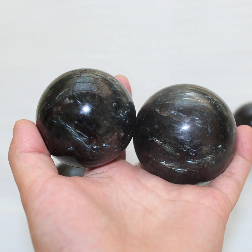 批发水晶球烟花石天然astrophyllite石英水晶球球