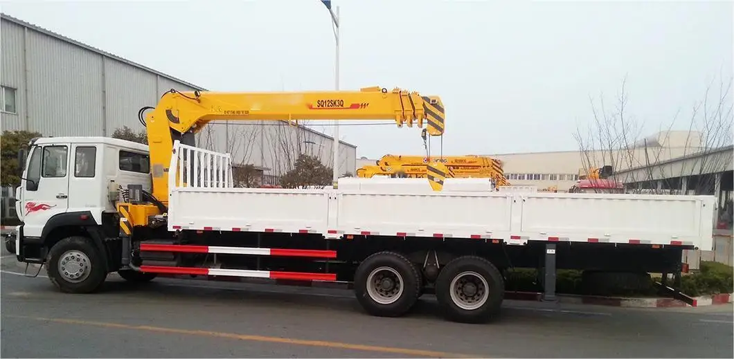 Gsqs400-5 16ton Telescopic Boom Truck Mounted Crane With 5 Section Boom ...