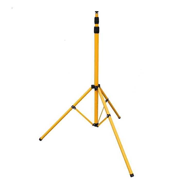 3m Flood Light LED Yellow Tripod Work Lighting Stand W/T Bar for Camp Construction Site