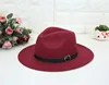New Women Wide Brim Panama Vintage Felt Fedora