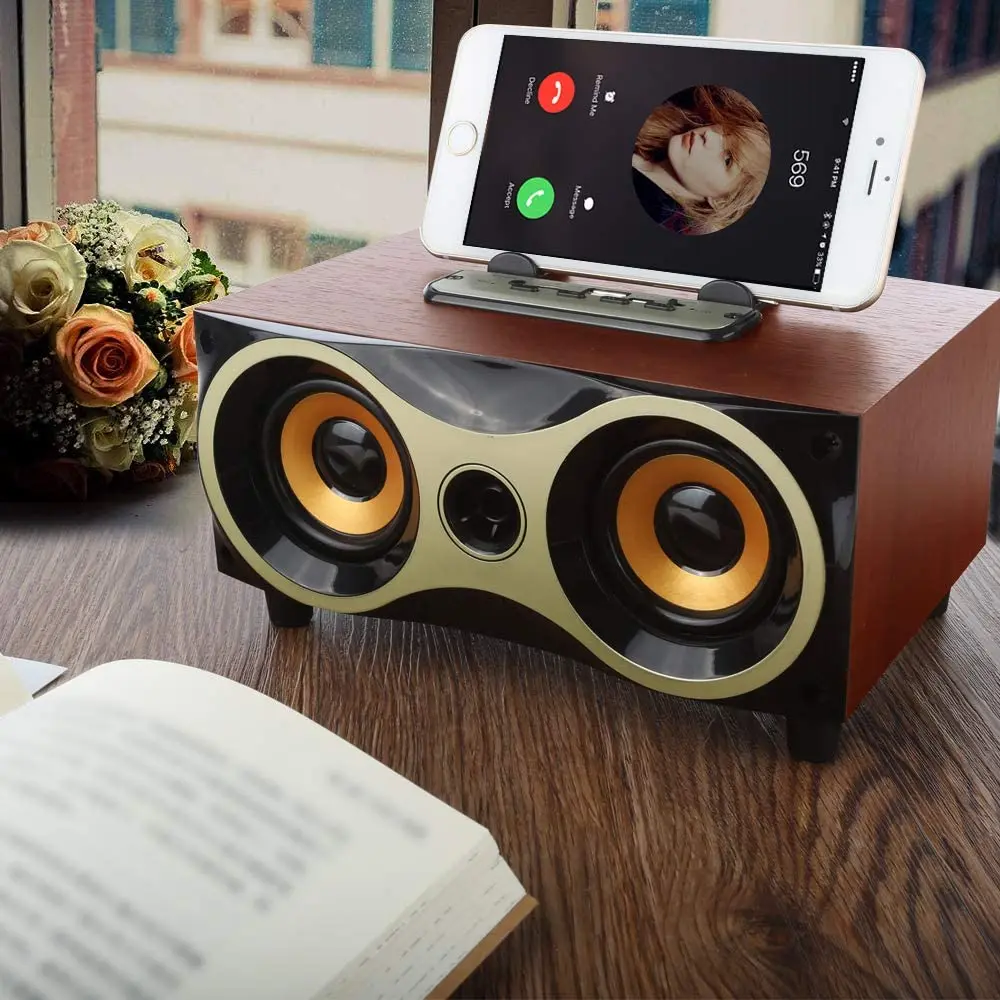 subwoofer, bt speaker Portable Bluetooth Speakers Retro Vinyl Outdoor speaker party - ANKUX.COM