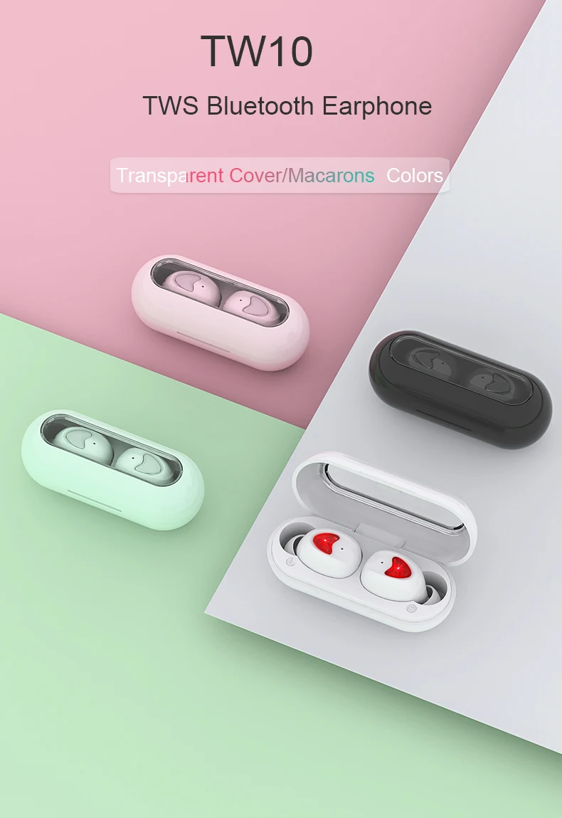 New design surround sound portable bluetooth V5.0 earphones TW10 magnetic charging headphone parts - ANKUX.COM
