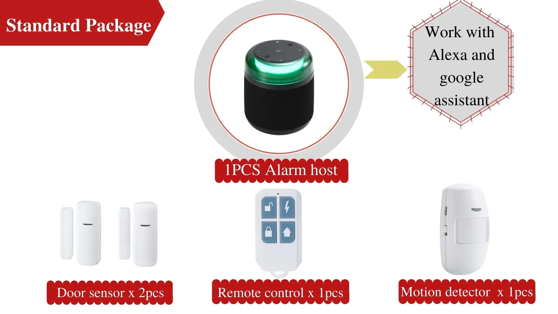 Tuya Wireless anti-theft alarm WiFi alarm system from factory