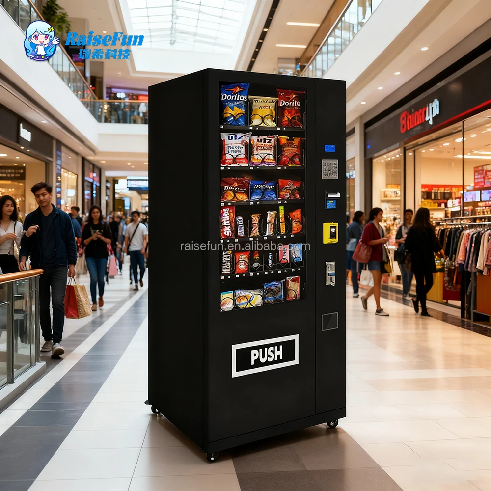 product large capacity  drink snack combo vending machine 36 slot small screen metal keypad vending machine automatic efficient reliable-1