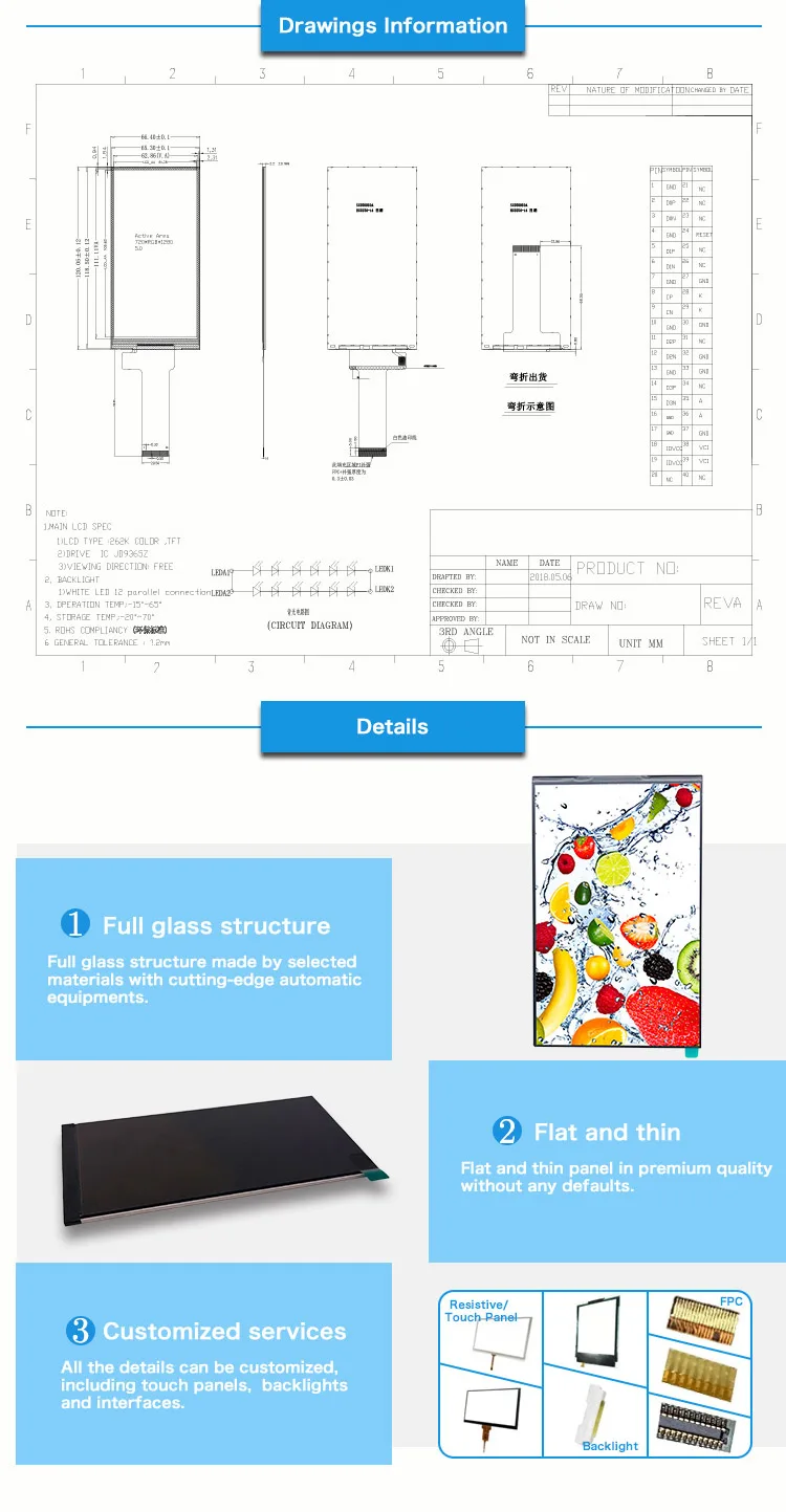 5 Inch 720x1280 Jd9365z 12 Leds Rgb Mipi 450cd M2 500 1 Contrast Lcd Panel Buy 5 Inch Lcd Panel Lcd 5 Inch 5 Inch Lcd Product On Alibaba Com