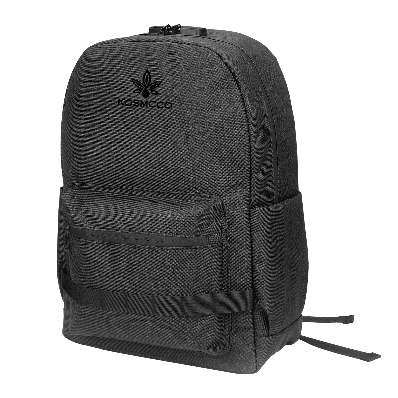 Custom Hemp Smell Proof Backpack Carbon Lined With Combination Lock