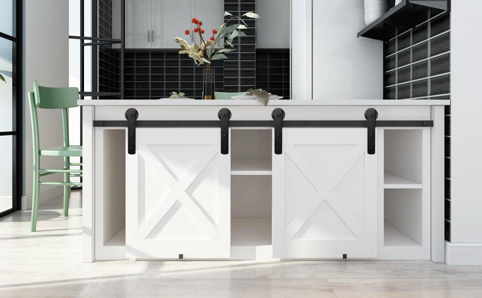 Mini Corredera Kit De Hardware De Puerta De Granero Para Puerta De