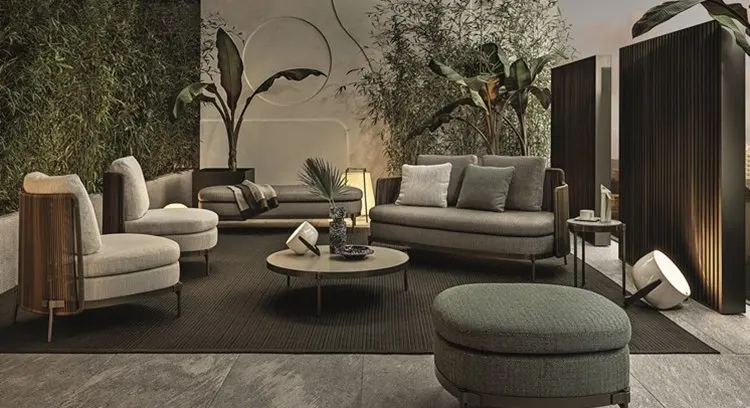 High Quality Modern Design Fashionable Outdoor Rattan Round Sofa  Furniture