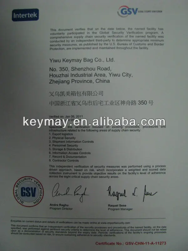 GSV Cert._Keymay
