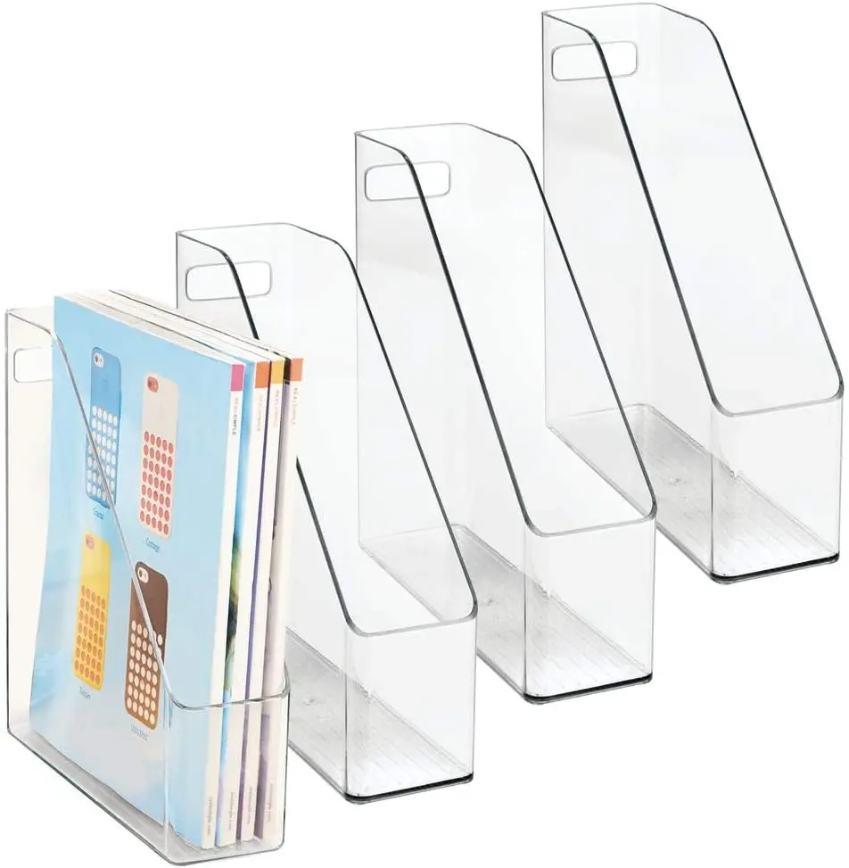 Spring Sign Clear Acrylic 3 Compartment Wall Mounted Document File