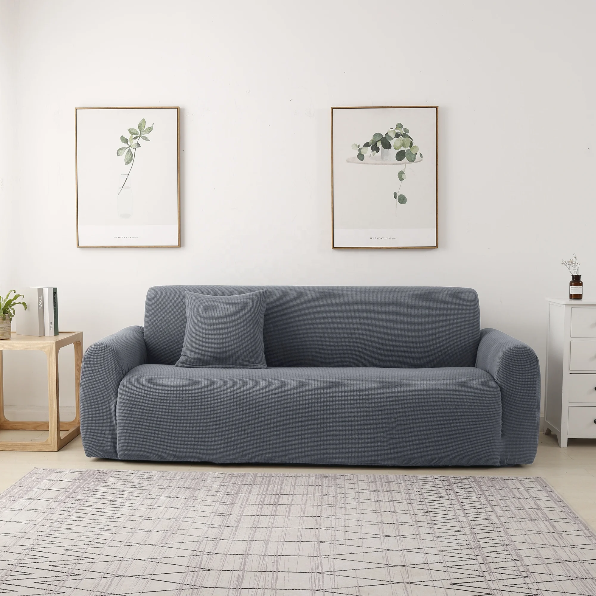 
hot sale furniture protector plain loveseat slipcovers 