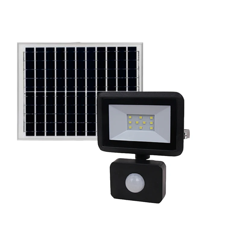 Super bright 10w led solar Flood light bulb PIR Motion Sensor 10w led solar floodlight/panel