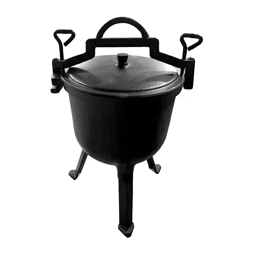 Wholesale Cookware Cast Iron Picnic Pot Poland Camping Pot With Three