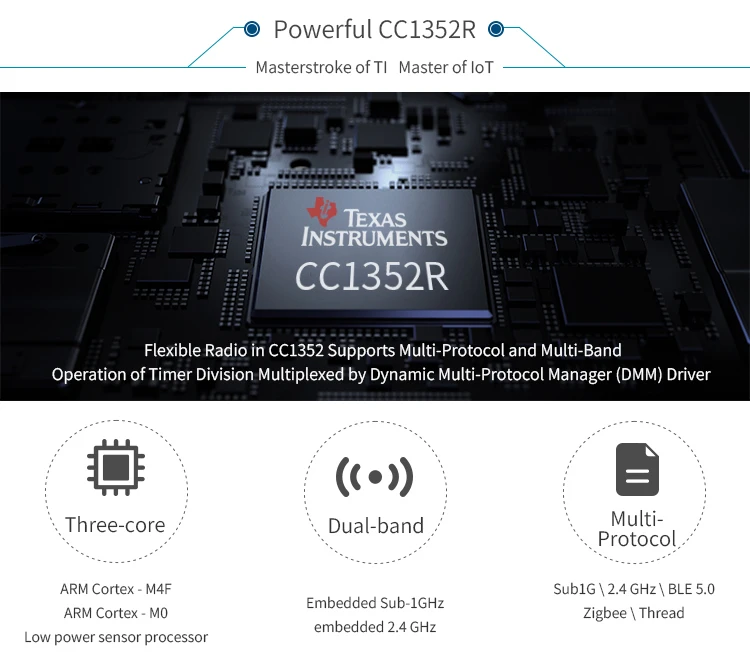 CC1352 868mhz dual mode module