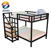 New Design Black Double Layer Stacked Bed Adult Kid Metal Detached Bunk Bed