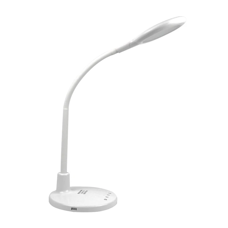 2020 best selling 8w led portable table lamps with goosen lamp arm for bed room