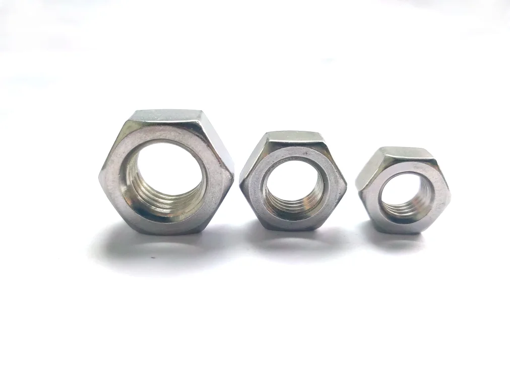 304 Stainless Steel Hexagonal Nuts Large Hexagonal Bolt Screw Nuts