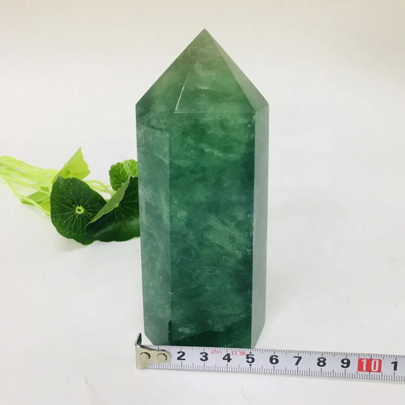 Wholesale Crystal Tower Decoration Natural Green Fluorite Crystal Point ...