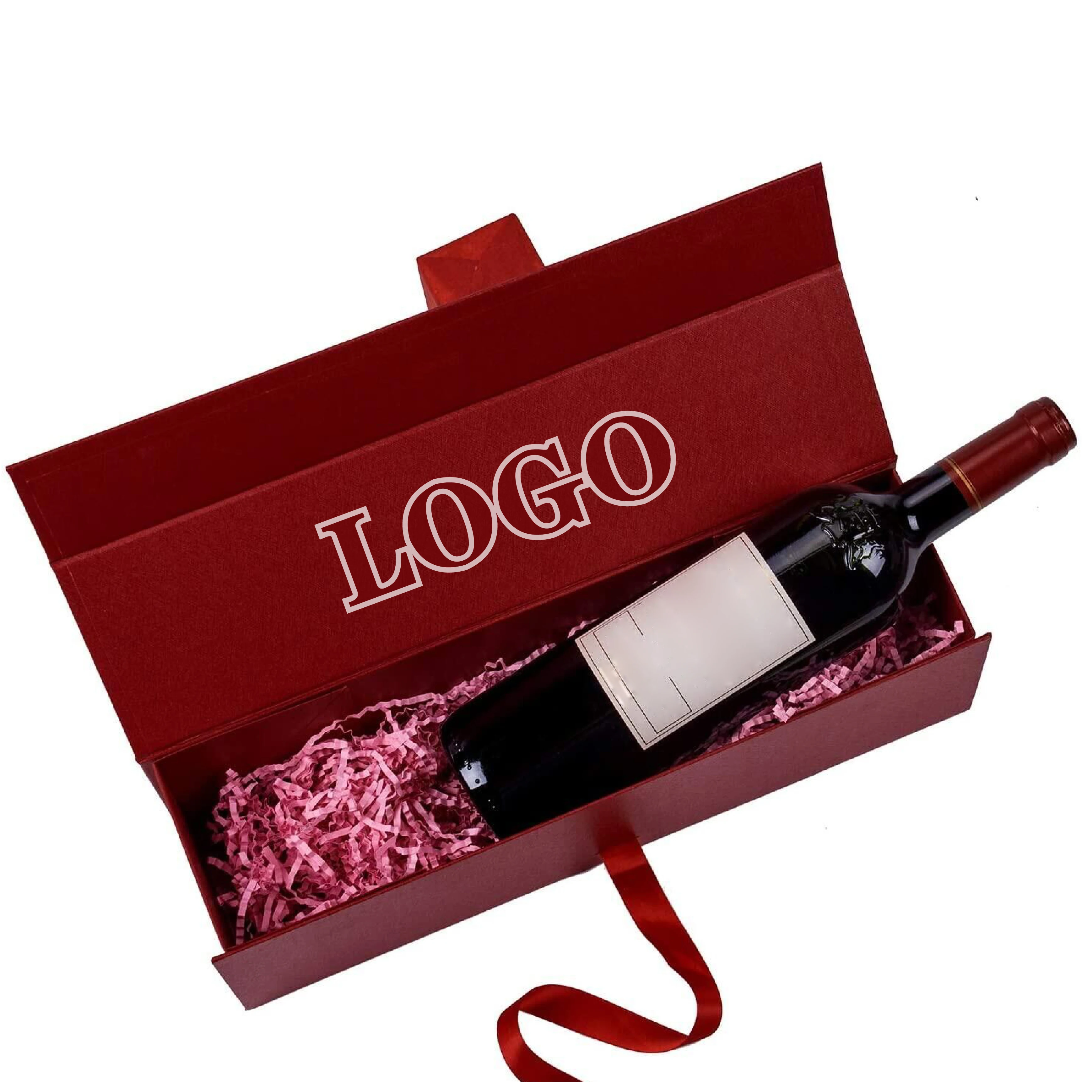 Luxury Fancy Paper Packaging Wine Gift Box Wholesale Cardboard