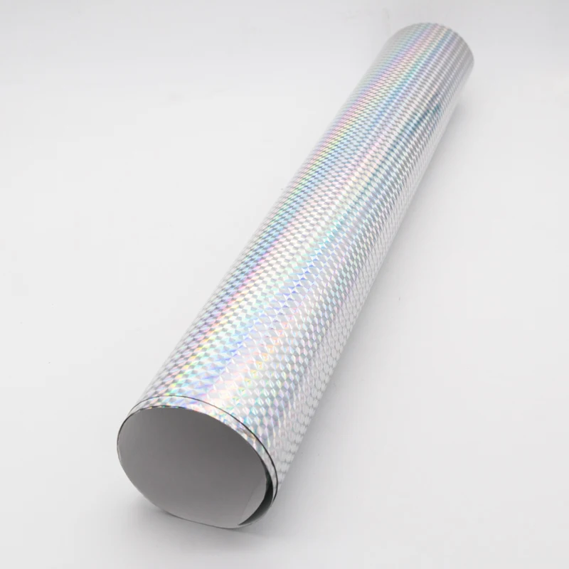 
China Supply pet pvc hologram holographic vinyl fabric roll 