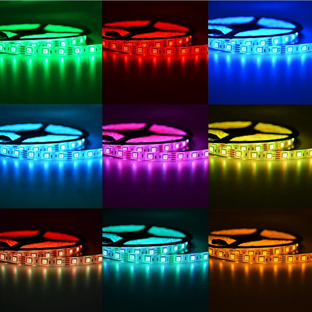 Rgb 12v Waterproof Ip65 5050 Smd Flexible Color Changing Outdoor Led Strip Lights