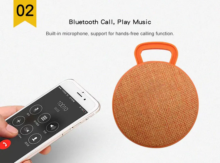 Hot Selling Colorful Explosion Proof Fabric Bluetooths Speaker Portable Mini Sport Bluetooths Speaker - ANKUX.COM