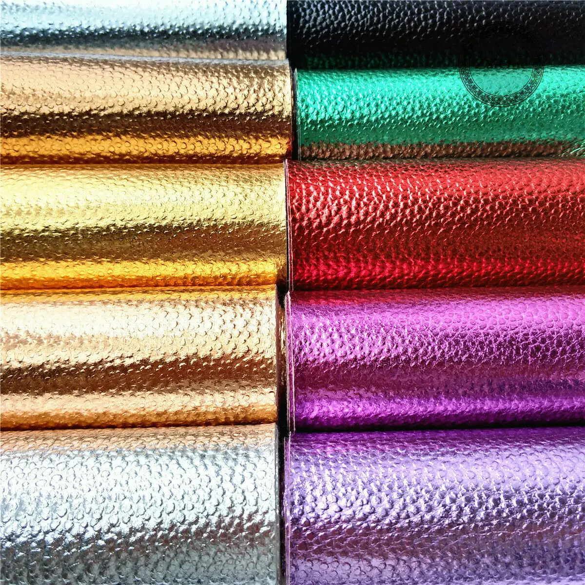 LV Drip - Custom Glitter Faux Leather Earrings