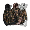2019 Wholesale Men Pullover Camouflage Sweatshirt Tops Two Pieces Long Sleeve Pocket Hoodies