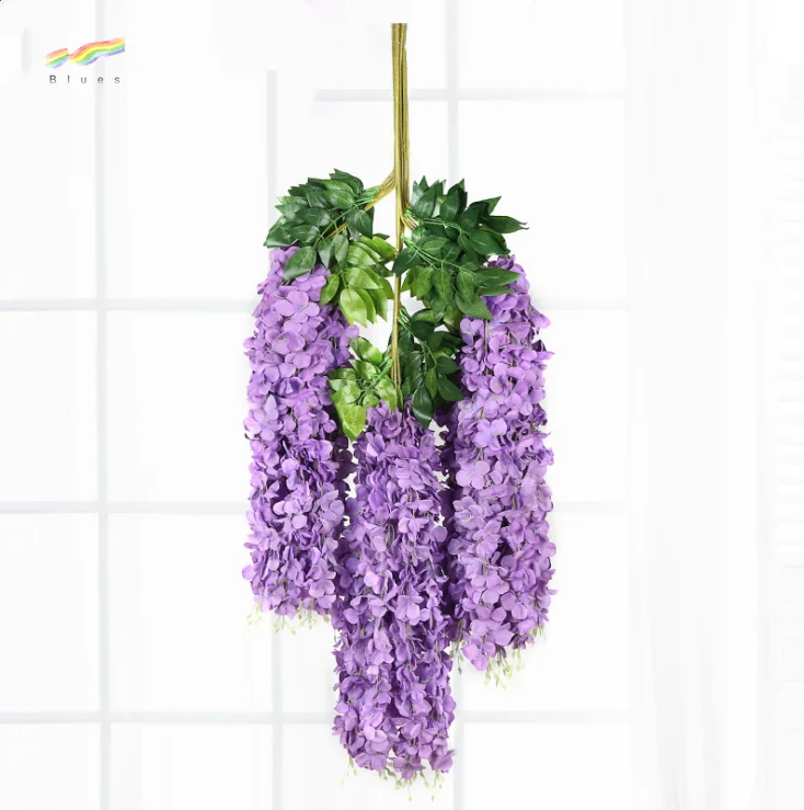 Wholesale Wisteria Artificial Hanging Flower Wedding Silk Flowers