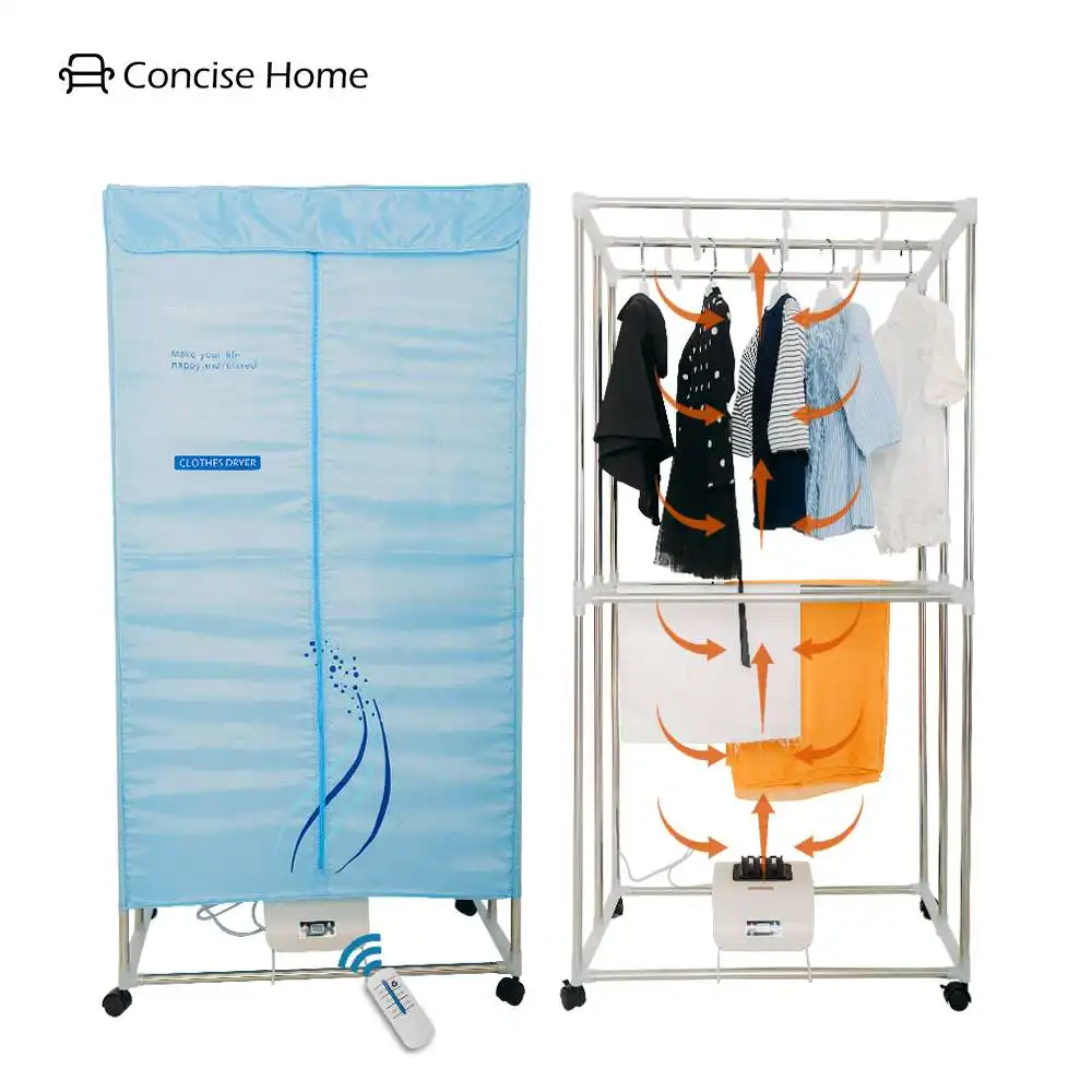 Concise Home Air Blower Aluminum Folding Electric Clothes Dryer