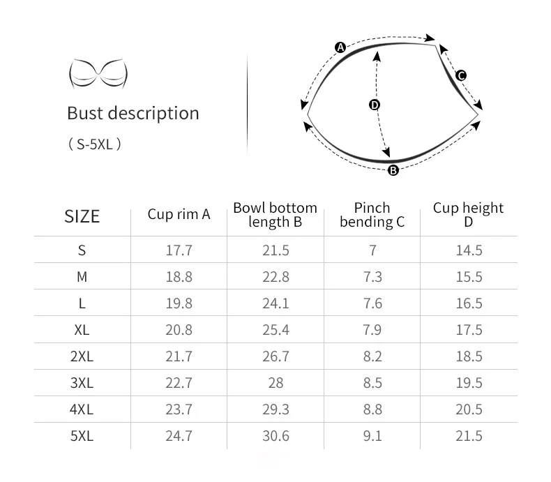 Cross-Border Large Size Bras Anti-Sagging & Breathable V2109005 Model with Steel Ring & Gathered Cups for Large Chest Wholesale
