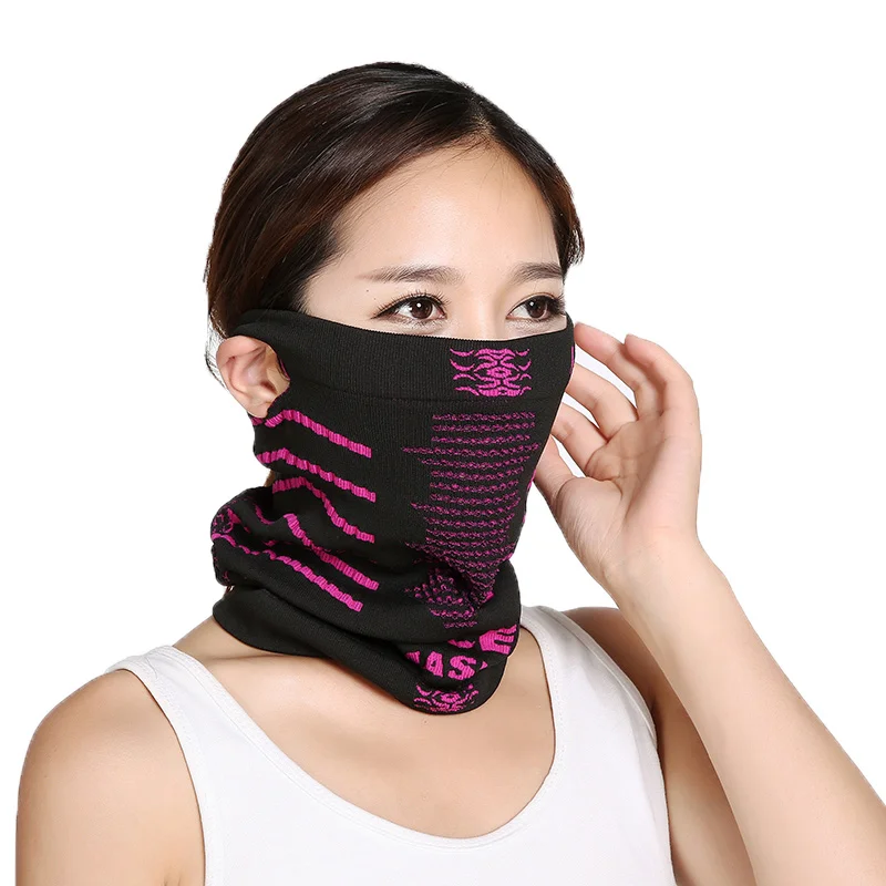 
Warm and Windproof Winter Outdoor Sports Cycling Skiing Cold Proof Dustproof Fogproof Knitted Headgear Riding Mask 