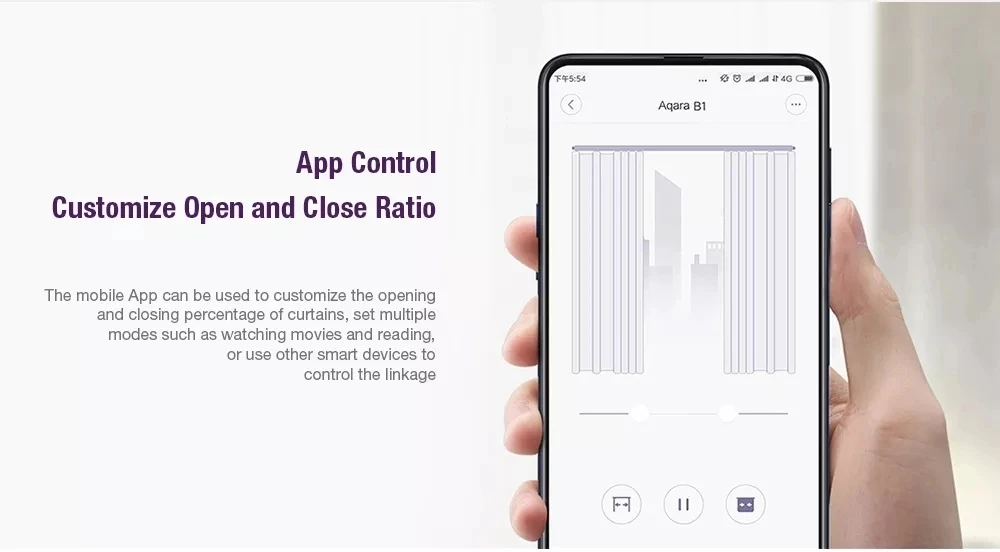 Original xiaomi Aqara Wireless Curtain motor B1 Zigbee wifi Connecting For xiaomi smart home Mi home APP - ANKUX.COM