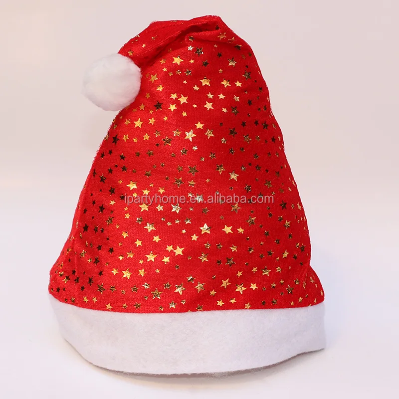 plush-red-velvet-plush-trim-christmas-costume-santa-christmas-hat-for