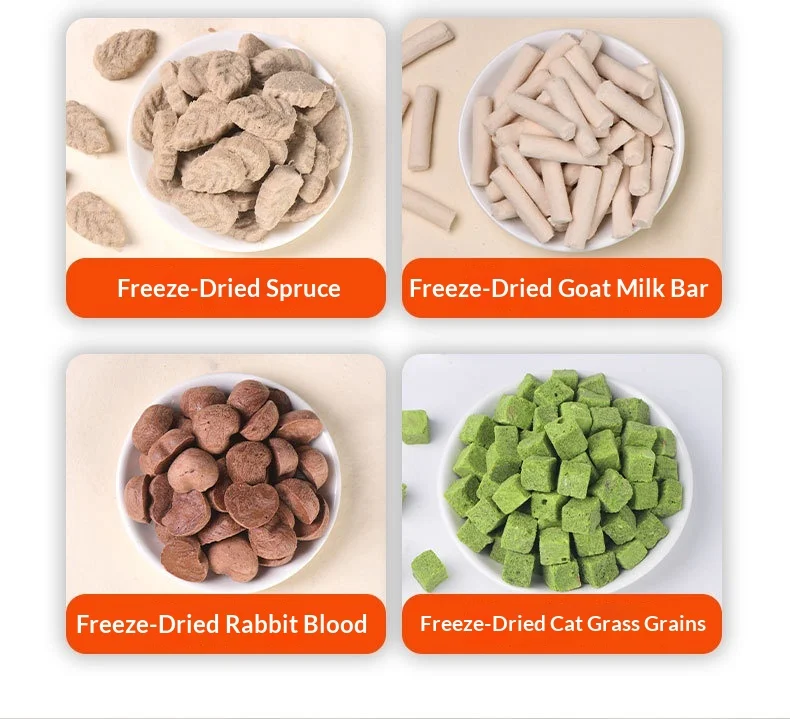 Wholesale Rainbow Freeze-Dried Chicken Cat & Dog Pet Snacks 500g Bag From Qingdao Increase Nutrition details