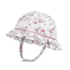 Kaavie floral organic cotton baby gorras soft toddler girl winter bucket hat for babies