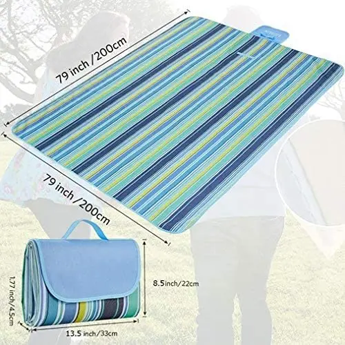 Large Size 2m X 2m Picnic Blanket Sand Repellent Beach Blanket Outdoor