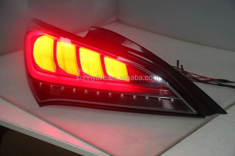 Full led rear light For Genesis Coupe 2009-2011 red  lens JY For Hyundai