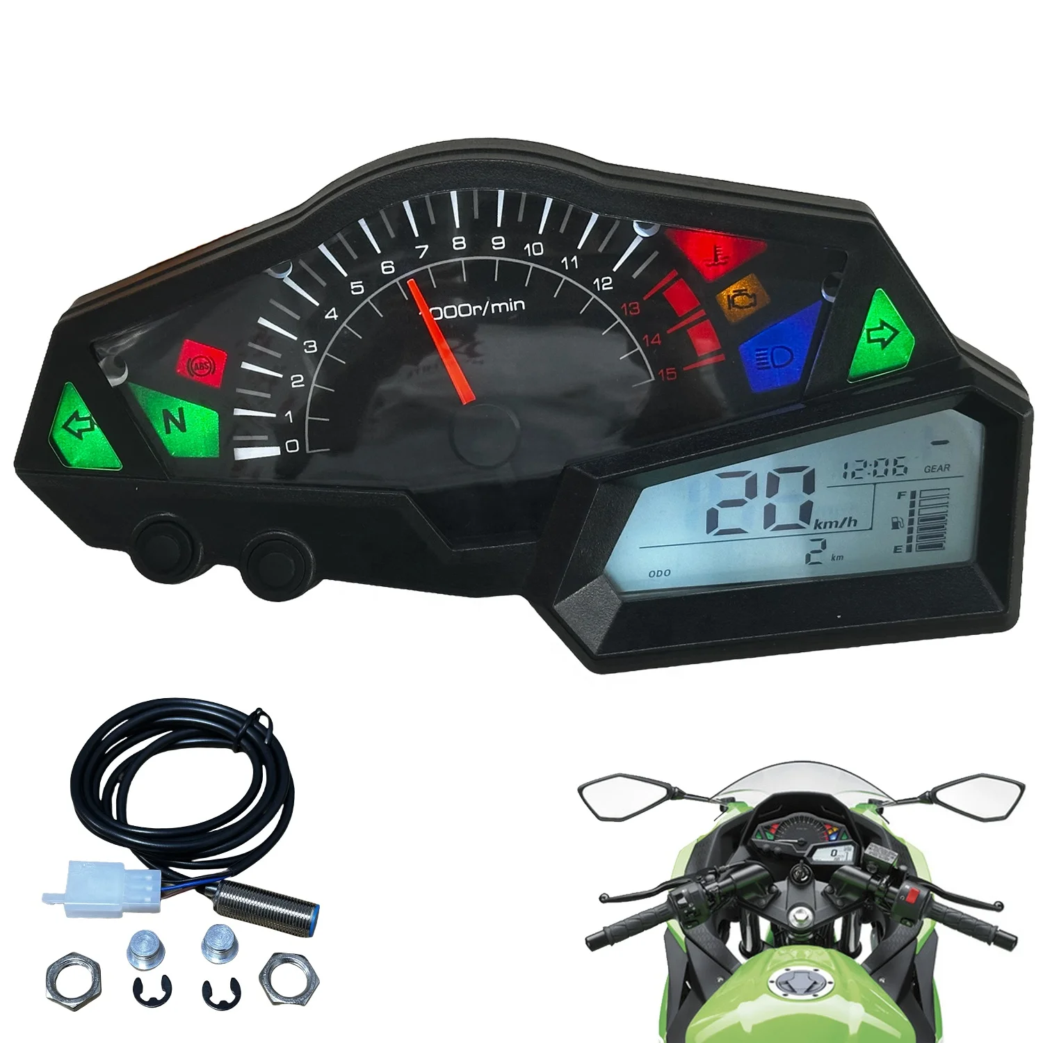 2024 New Kawasaki Ninja 250 Digital Speedometer Dashboard