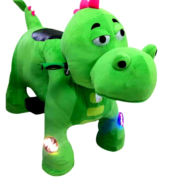 
coin operated kids electric animal plush rides 