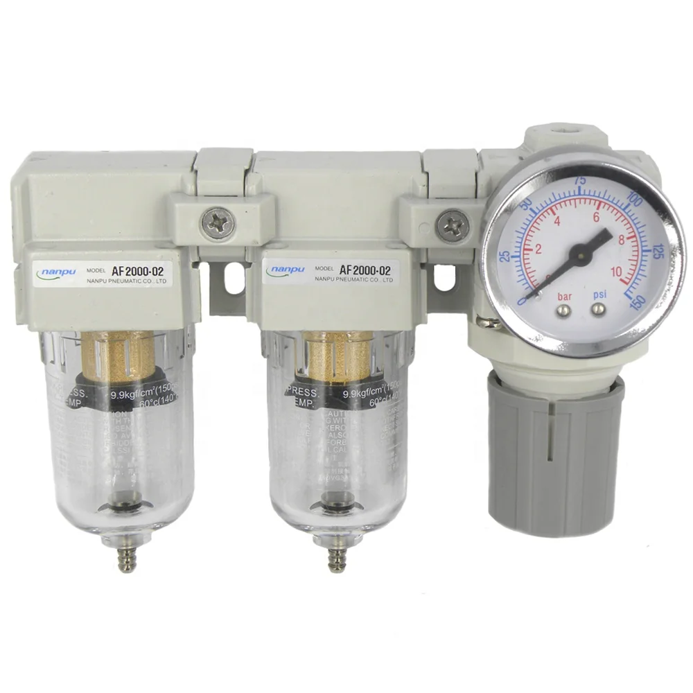 
SMC Type Pneumatic FRL Air Filter Regulator DFR-02 1/4