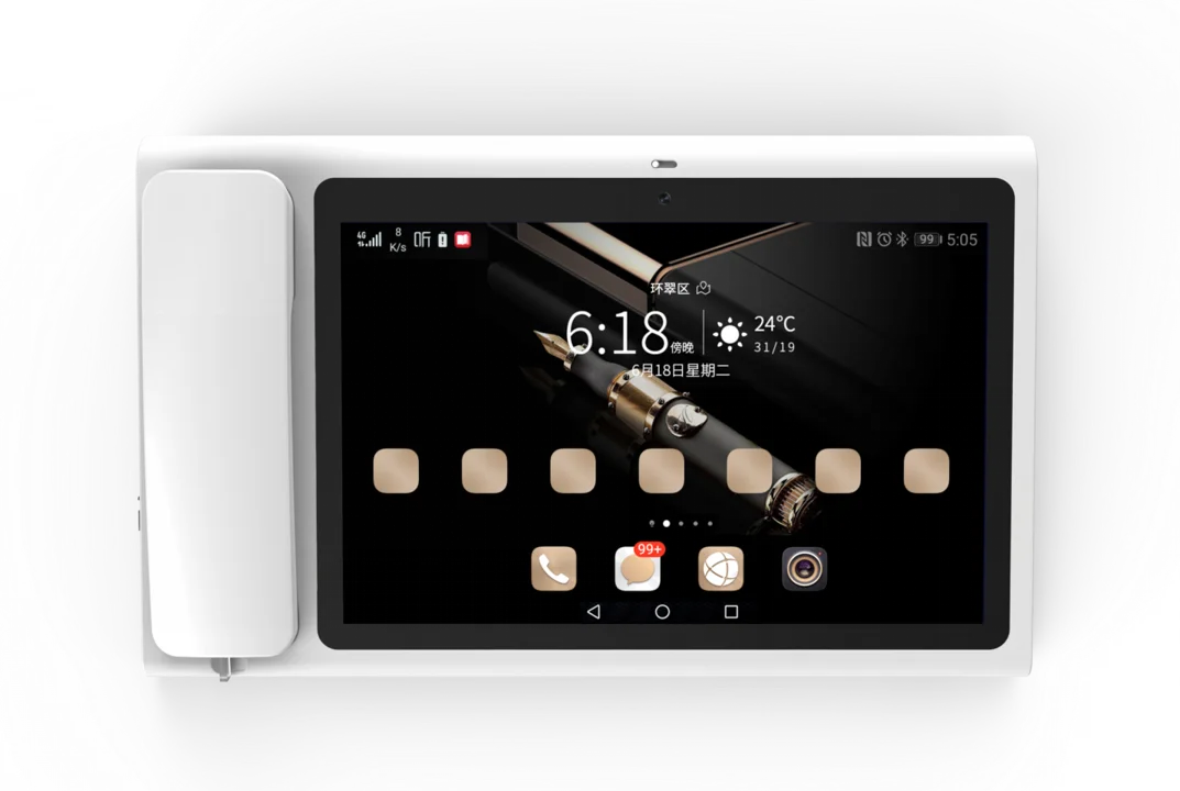 Android Volte 13mp Camera Large Screen Landline Phone With Sim Card 