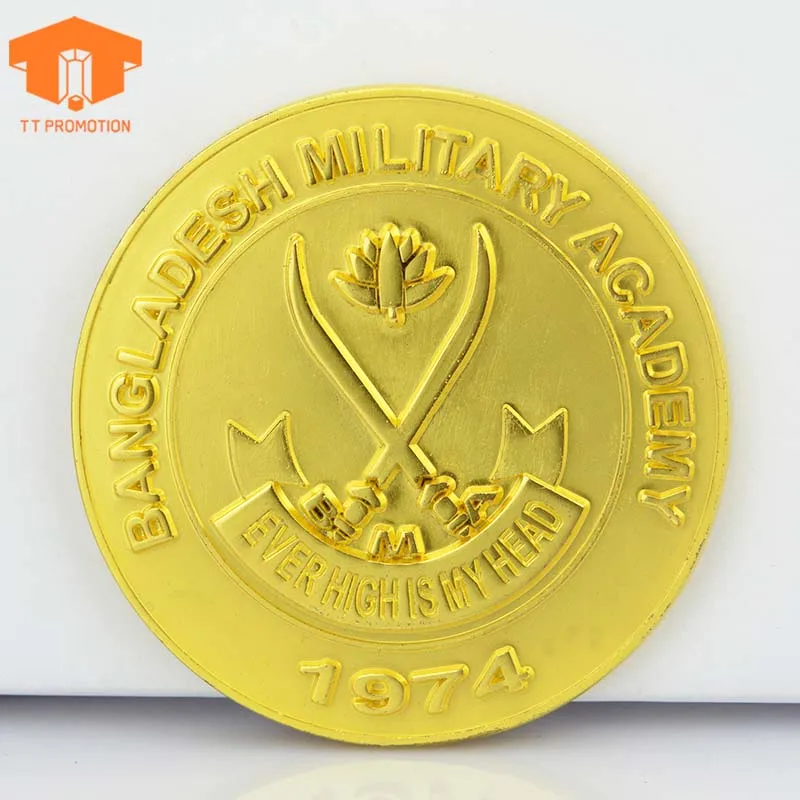 Золото покрытие дешевые пользовательские металла вызов монеты для продаж