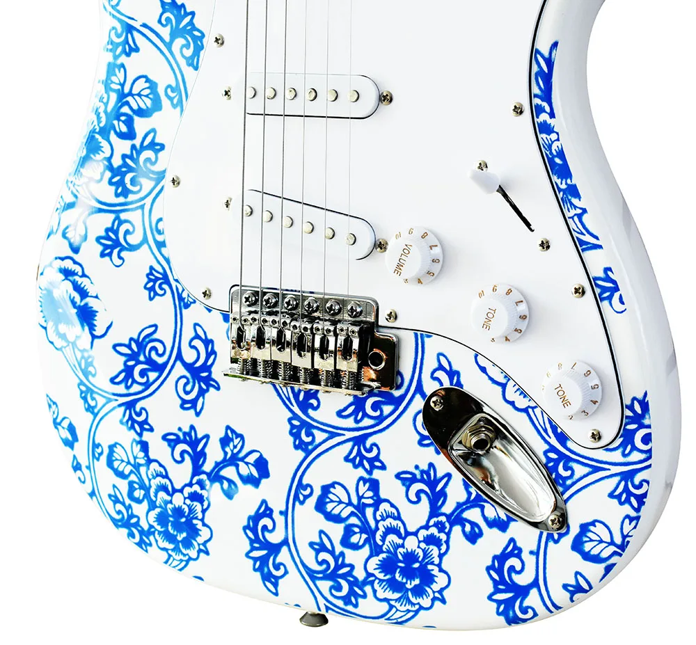 批发价格泡桐木花手工 st 韩国吉他