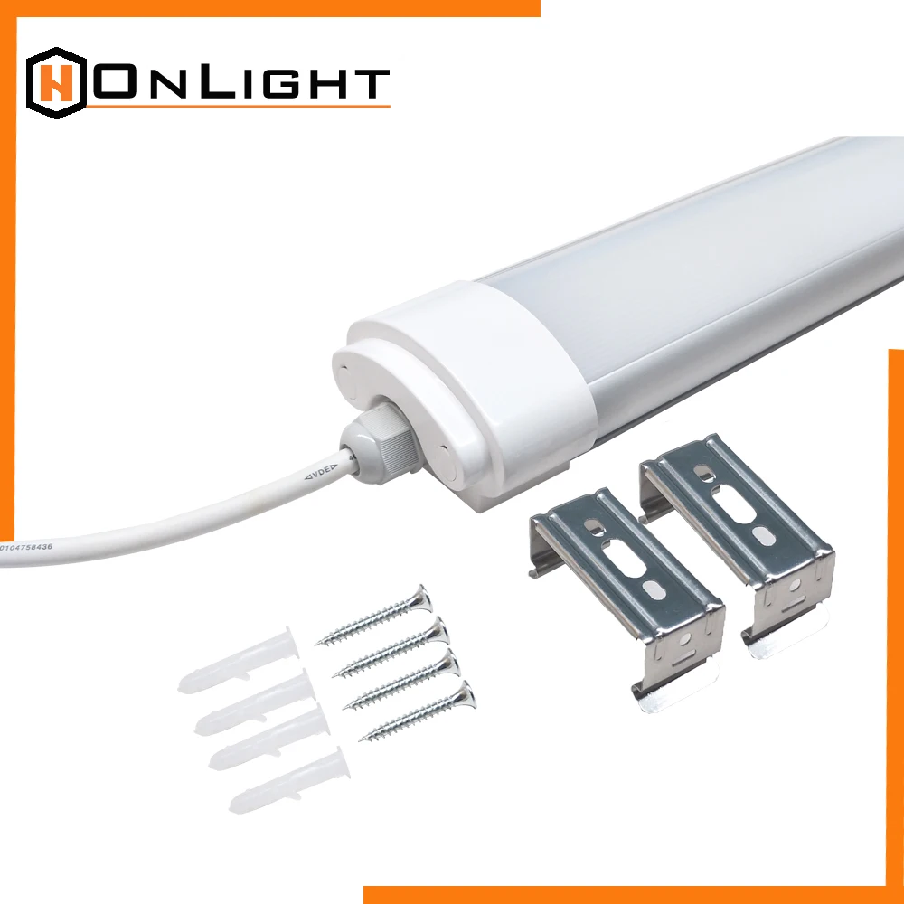 110Lm/W 40W 20W Europe Triproof Battery Powered Led Light Tubes Slim Fluorescent Light Replacement