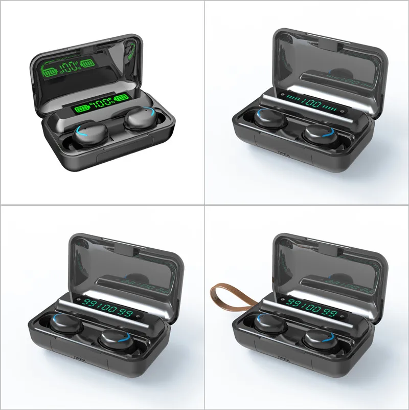 Lonvel True Wireless F91 Mini Bass Earbuds F9 With Charging Case Lcd