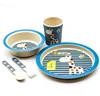 Eco- Friendly 5 PCS Children Dinner Ware Bamboo Kid Set